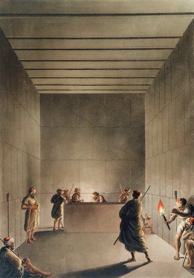 Chamber and Sarcophagus in the Great Pyramid of Gizah, plate 6 from 